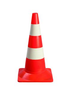 Jelzőbója piros színben fehér csíkokkal 54cm