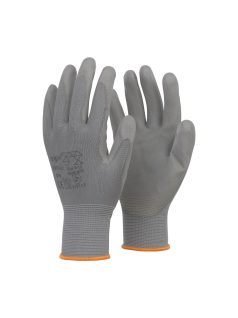 TOP SMOKY PU tenyérmártott kesztyű szürke színben
